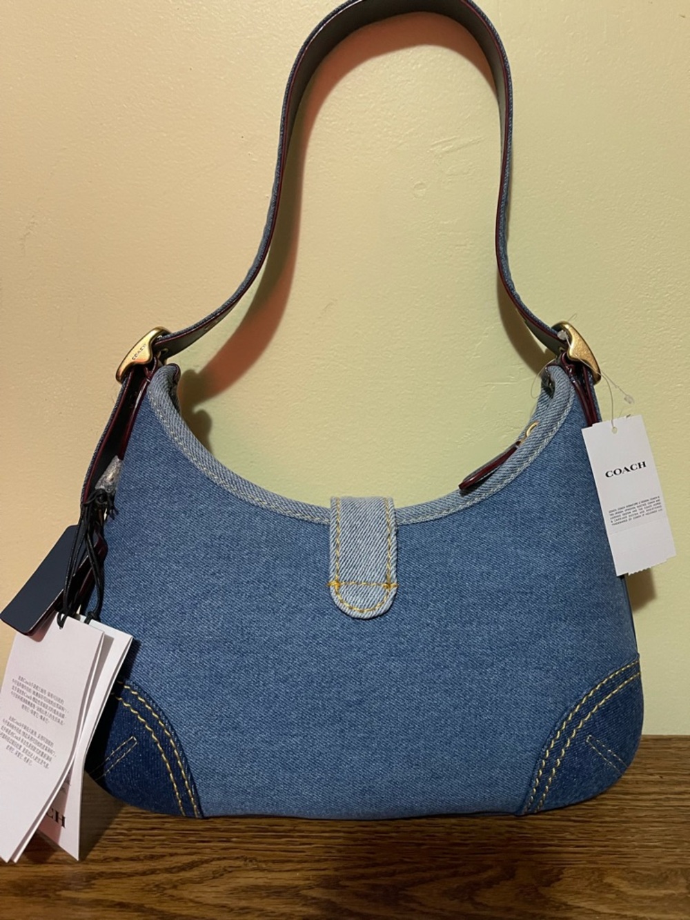 Coach  Hamptons Hobo Bag in denim - Picture 8 of 12
